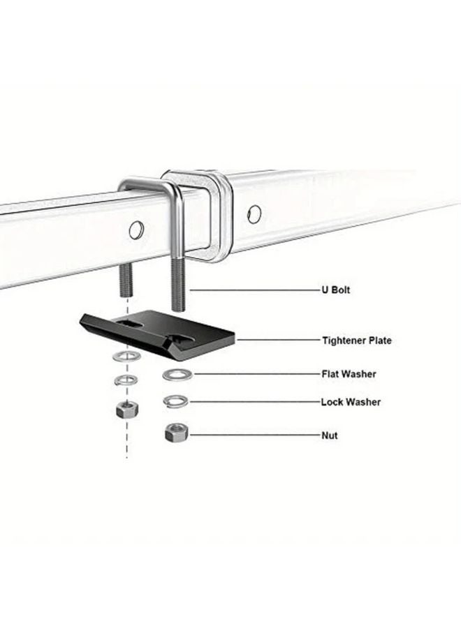 2 Packs Universal Steel Trailer Arm Hook Stabilizer Plate Anti Vibration Anti Loosening - Image 5
